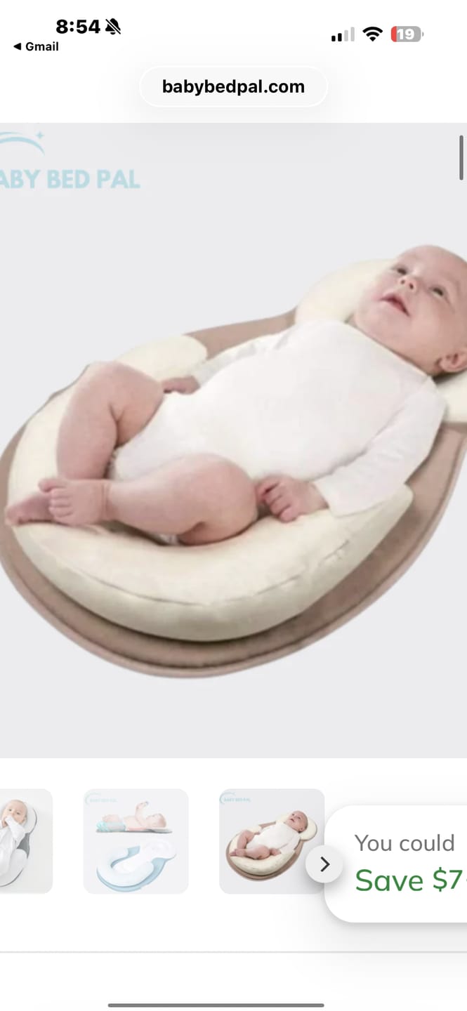 Customer photo review of Baby Bed Pal