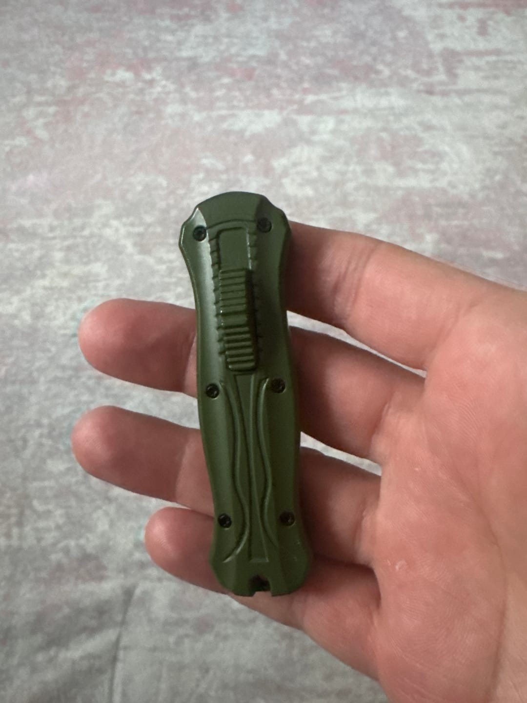 Customer photo review of VT Black Rocket Mini OTF Knife