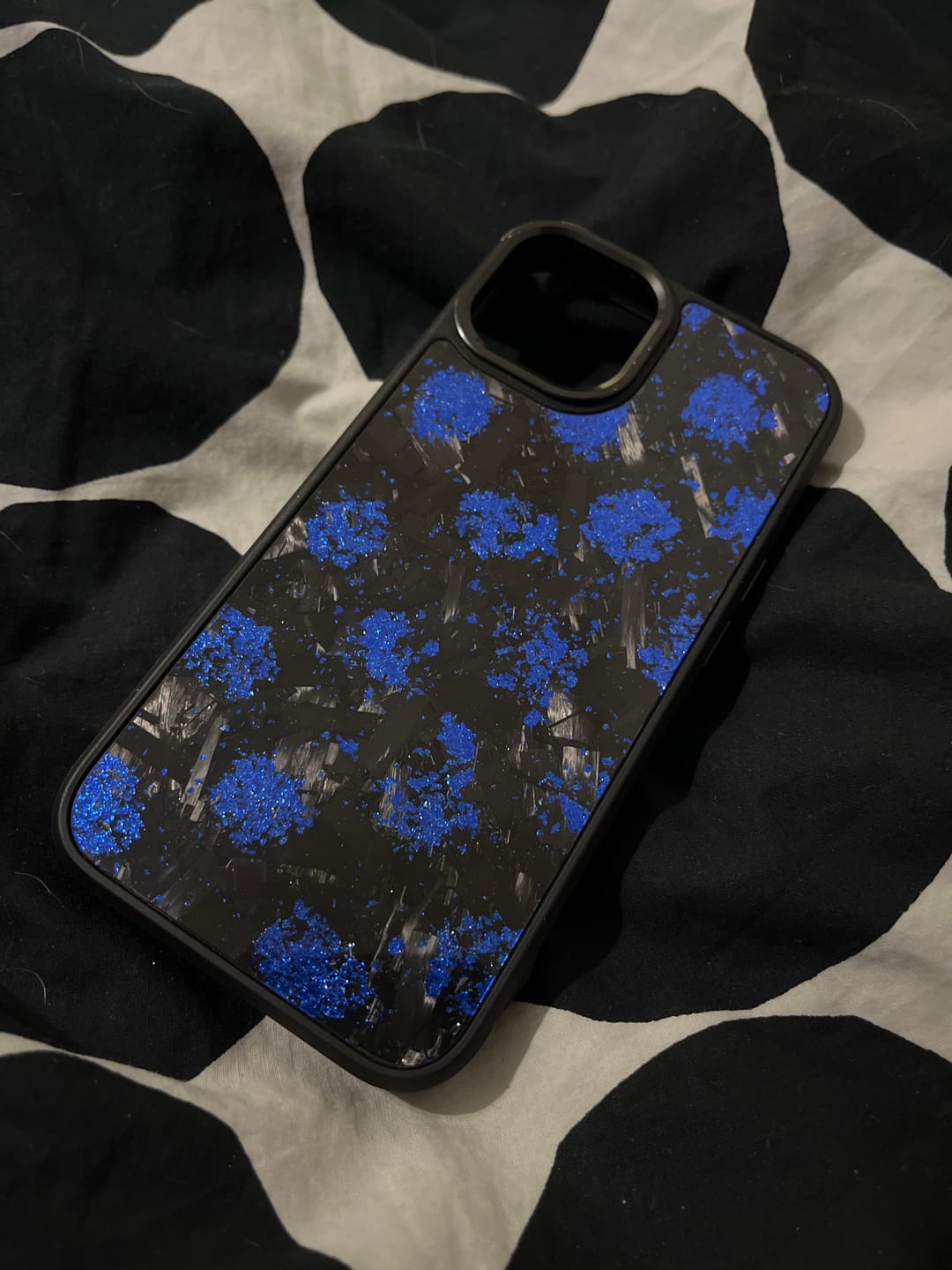 Customer photo review of Forged Carbon Case Blue
