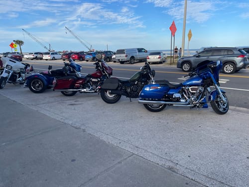 Customer photo review of 32L - Panzer Large Hard Mount Shock Cutout Honda Rebel 500 Saddlebags