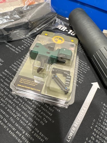 Customer photo review of Partisan Forced-Reset Drop-In Cassette Trigger FRT – AR-15 Platform (USA-Made)