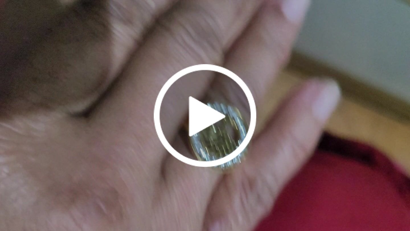 Customer video review of Anel Árvore da Vida Banhado em Ouro 18K