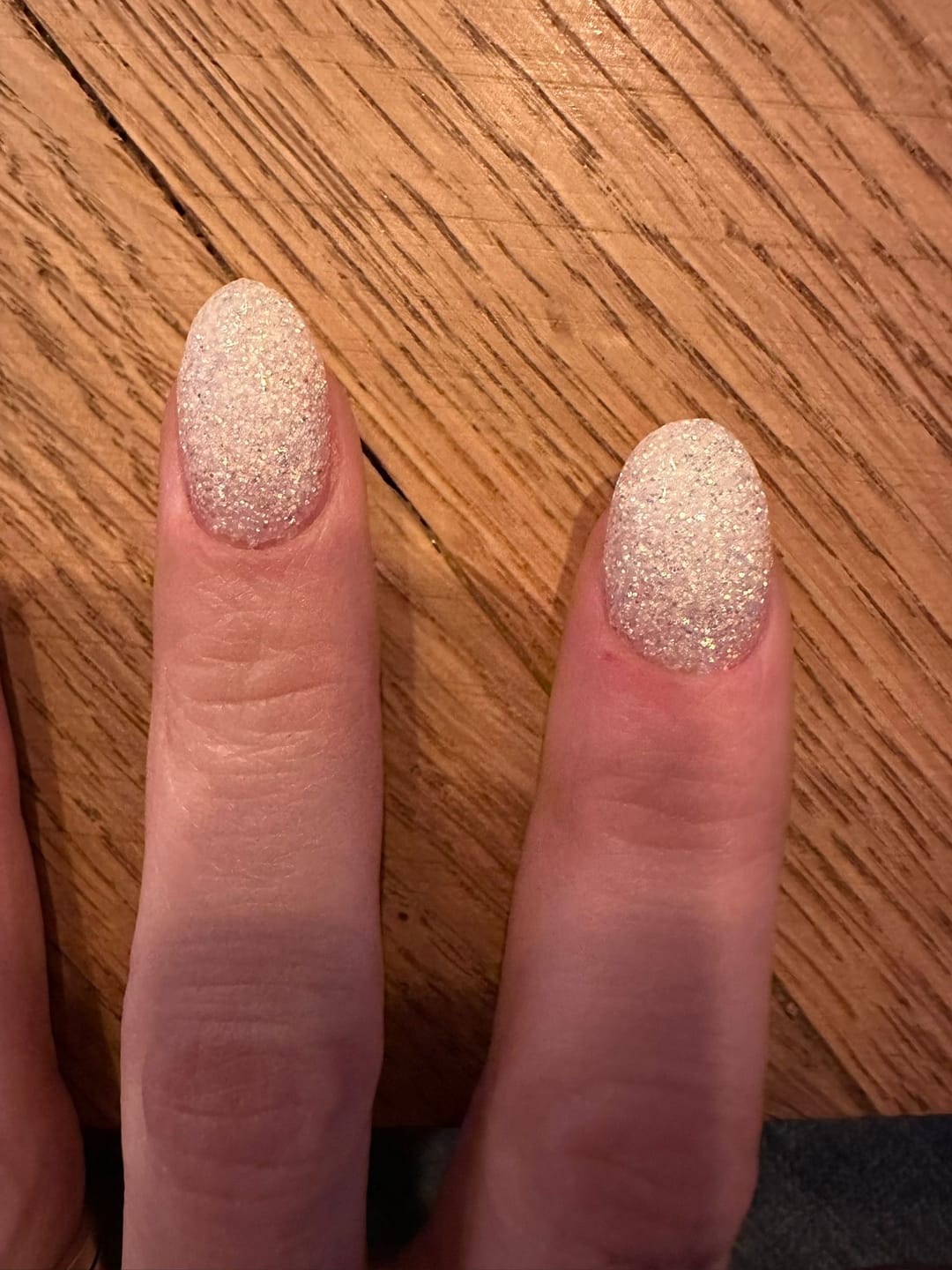 Customer photo review of Diamond White Dipping Powder