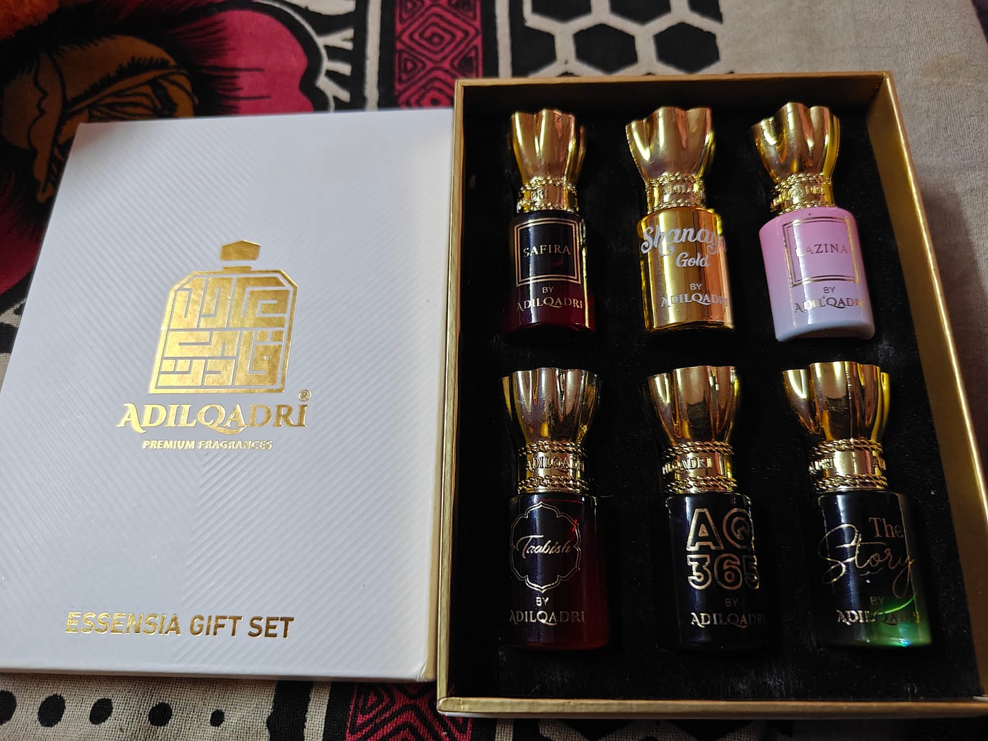 Customer photo review of Essensia Luxury Attar Perfume Gift Set (6 x 5.5Ml)