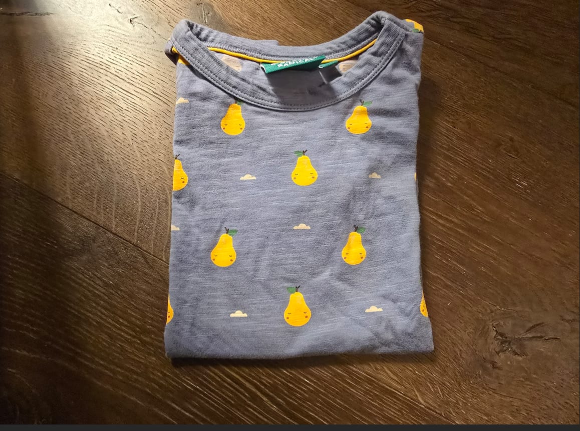 Customer photo review of Sunshine Pear Organic Short Sleeve T-Shirt