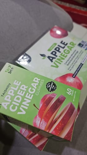 Customer photo review of Taishou 排毒苹果醋软糖 Apple Cider Vinegar Gummy + Taiso 有机瘦身醋  (2+2 Boxes Package)