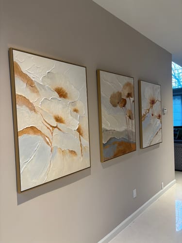Customer review photo for Plaster Art Texture Painting #SG481