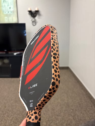 Customer photo review of Cheetah Print Edge Tape (3 pack) - Pickleball Paddle Edge Tape