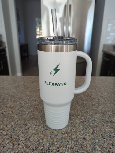 Customer photo review of FlexPatio Insulated Travel Mug