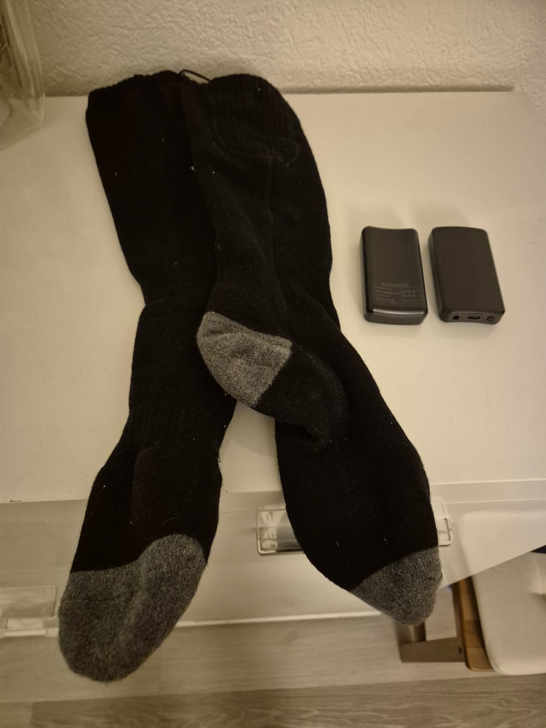 Customer photo review of Beheizte Socken – Perfekt für Ski, Outdoor & Winter