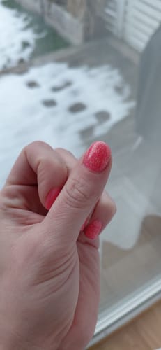 Customer photo review of Sweet Pink Bling Dipping Powder