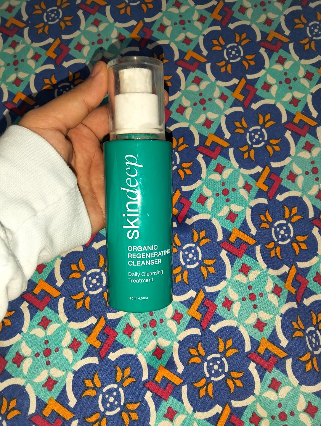 Customer photo review of ORGANIC REGENERATING FACE WASH - Daily Cleansing Treatment