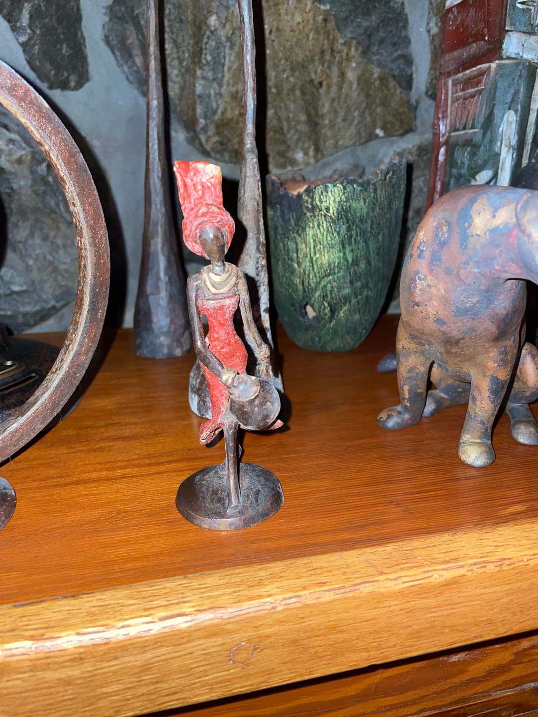 Customer photo review of Dignified Water Bearer Bronze Sculpture