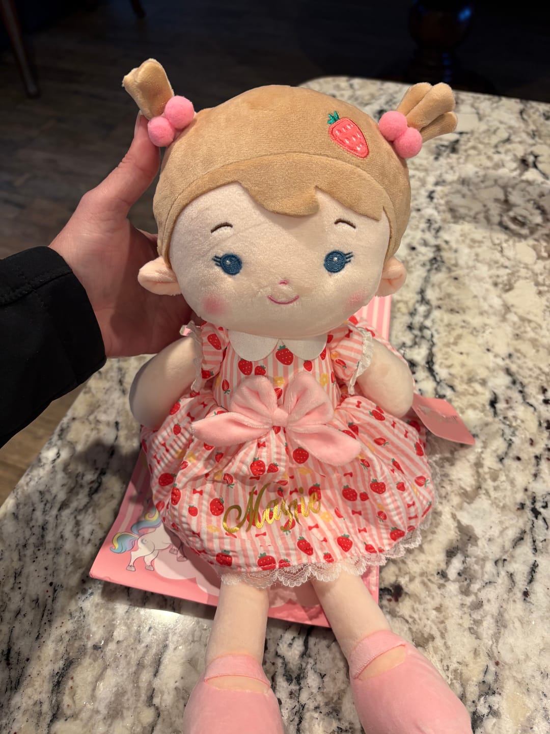 Customer photo review of Personalized Strawberry Girl