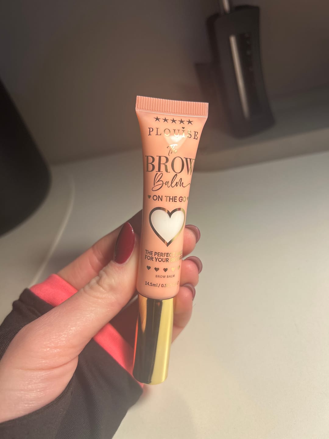 Customer photo review of P.Louise Brow Balm Instant Fix