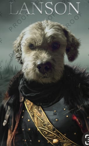 Customer photo review of Boudica - Custom Pet Portrait