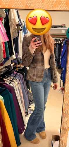 Customer photo review of Esme Tall Flare Jean - Medium Wash