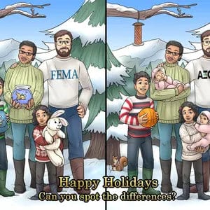 Customer photo review of Custom Family Portrait With Pets - Anniversary Cartoon Drawing - Portrait Drawn from Photos