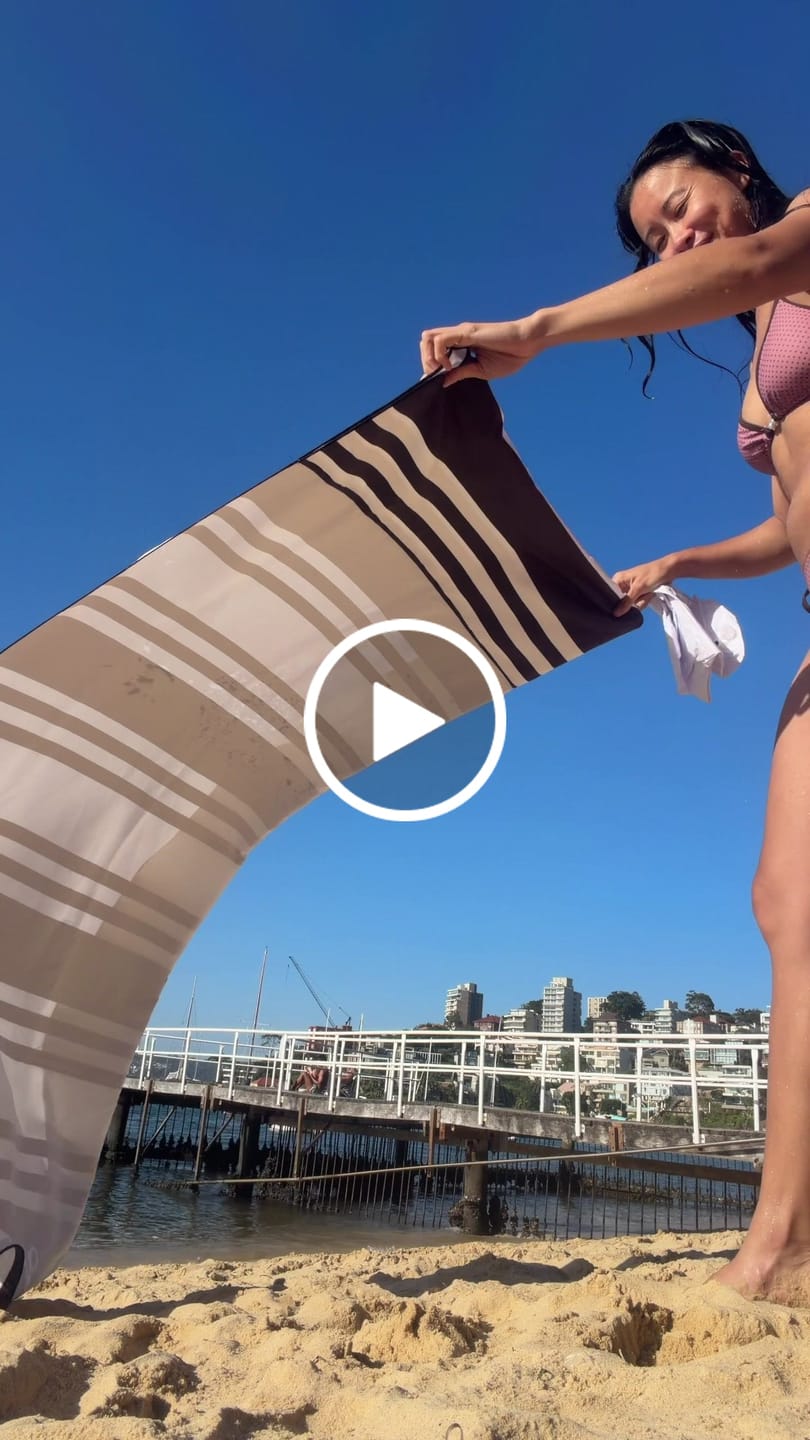 Customer video review of Luxe Beach Towel
