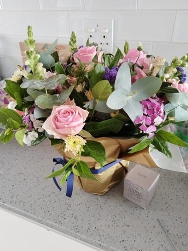 Customer photo review of Harmony Flower Arrangement
