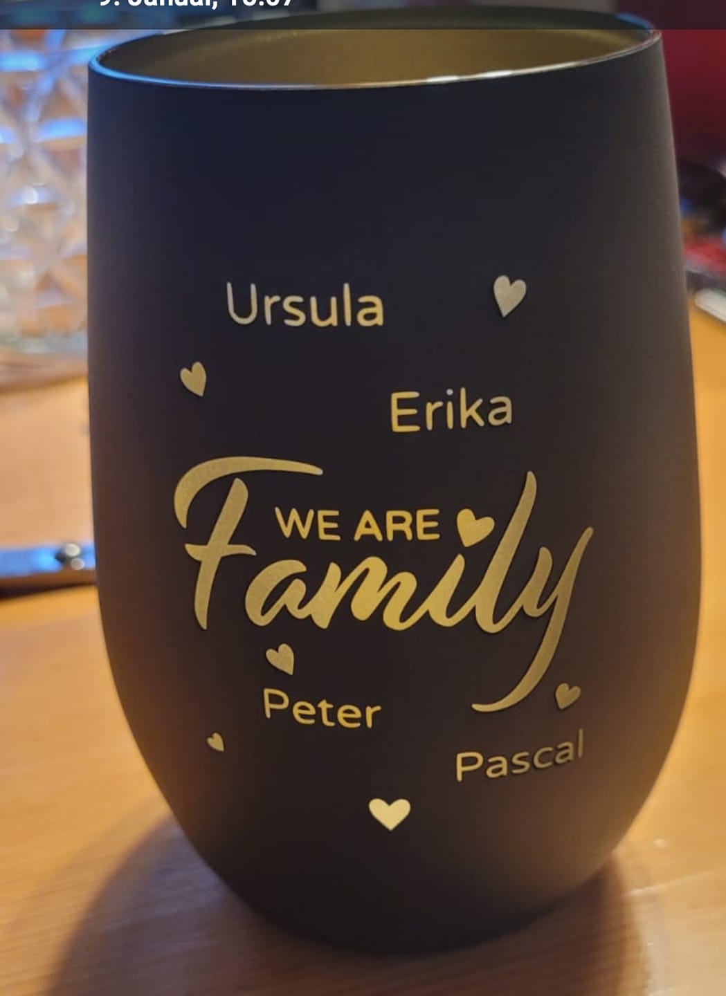 Customer photo review of Familie - Personalisiertes Windlicht