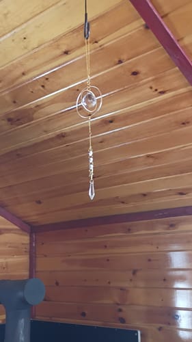 Customer photo review of Galaxy Suncatcher DIY Kit Celestial Light Catcher - Galaxy