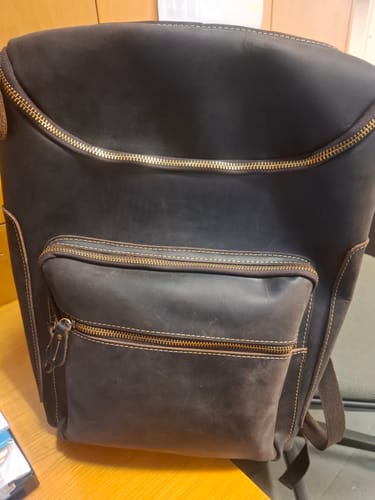 Customer photo review of Mochila Pele Vintage Executiva