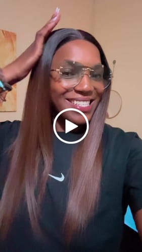 Customer video review of 5X5 OMBRE CHOC BROWN VIETNAMESE SDD BONE STRAIGHT WIGS