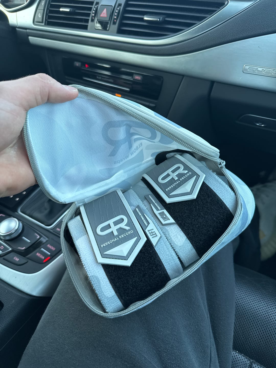 Customer photo review of PR Heavy Duty Premium Wrist Wraps - Snow Camo