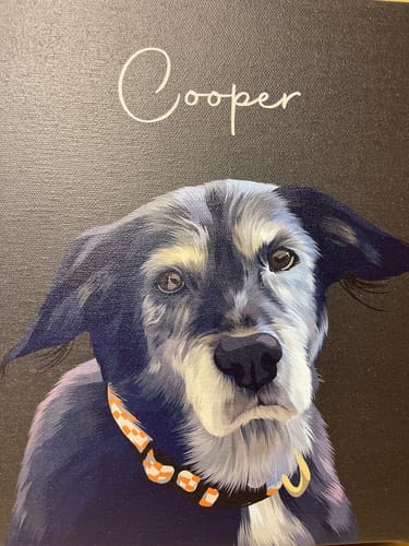 Customer photo review of Pet Art Canvas Wrap