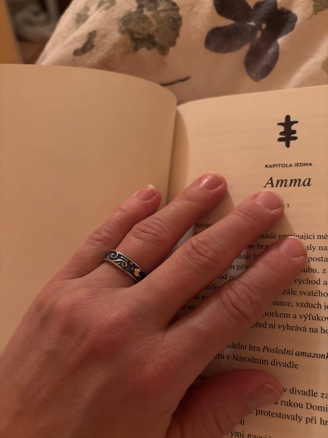 Customer photo review of Van Gogh The Starry Night Couple Rings