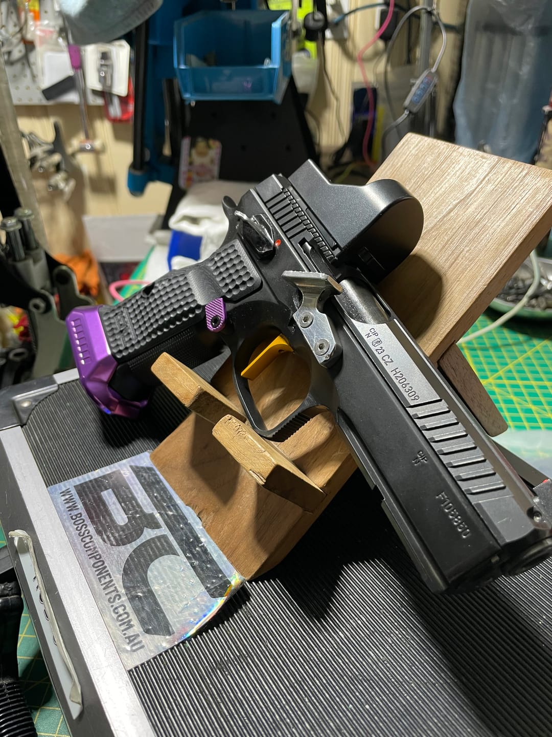 Customer photo review of CZ Shadow 2 Magazine Release Button | Competition Upgrade
