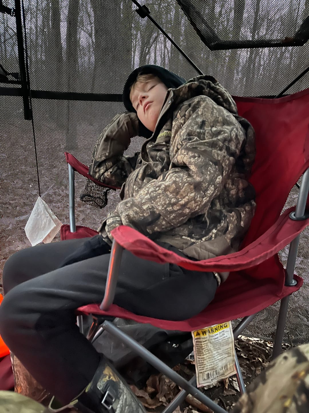 Customer photo review of Vis Series See Through Hunting Blind, Pop Up Ground Deer Blind