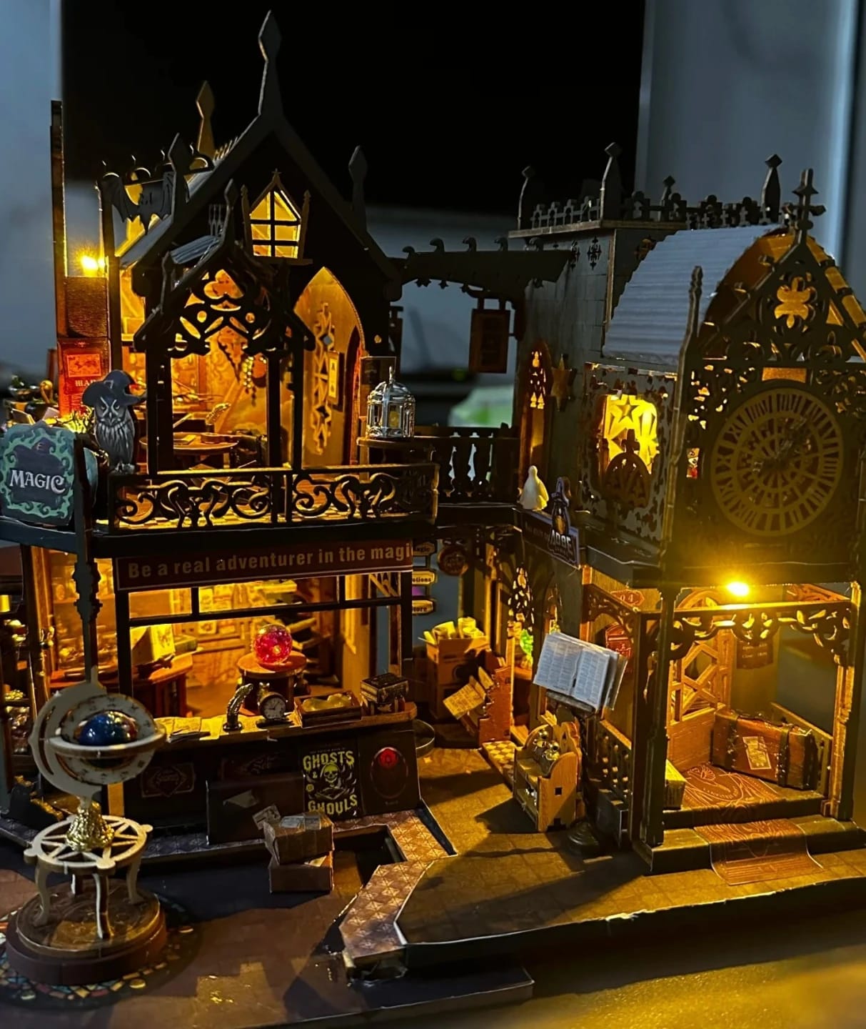 Customer photo review of Holo Magic City DIY Miniature House