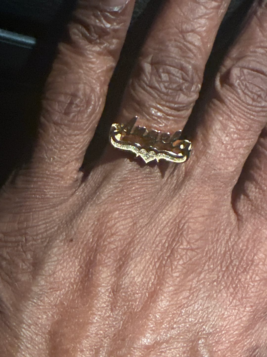 Customer photo review of 3D Name Ring
