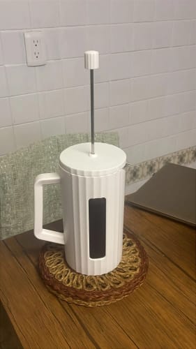 Customer photo review of Cafetera de prensa francesa de 1000ML/600ML, cafetera de casa de vidrio de alto borosilicato, Espumador de espuma de leche, tetera Barista