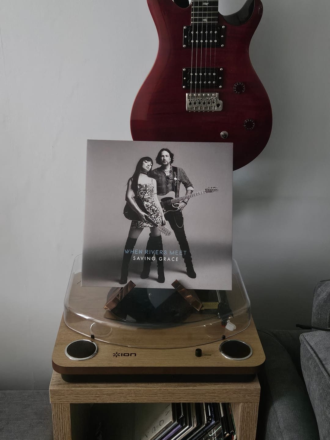 Customer photo review of SAVING GRACE ~ SILVER SPLATTER VINYL 50% OFF