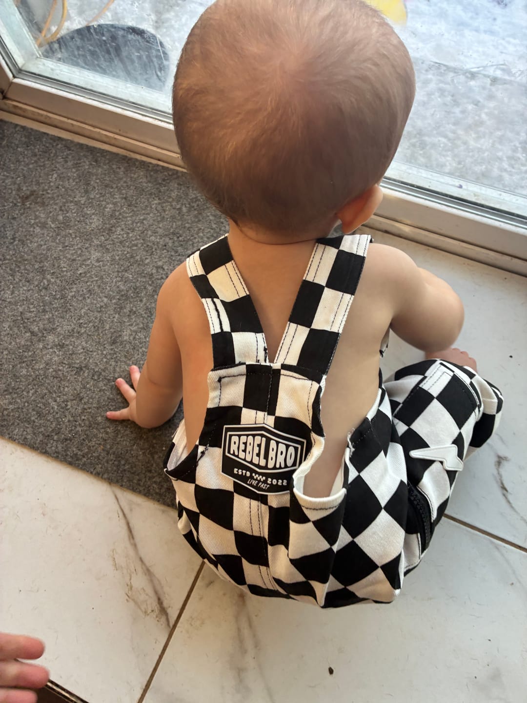 Customer photo review of Overalls in Venice (Checkered)
