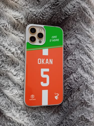 Customer photo review of Coque foot COTE D'IVOIRE personnalisable - TEAMCOQUES