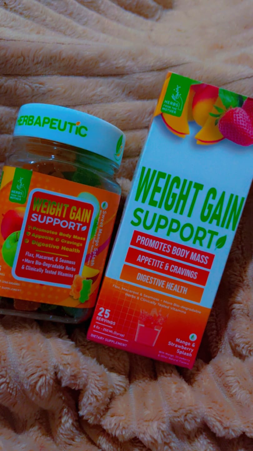 Customer photo review of Herbapeutic Weight Gain Gummies