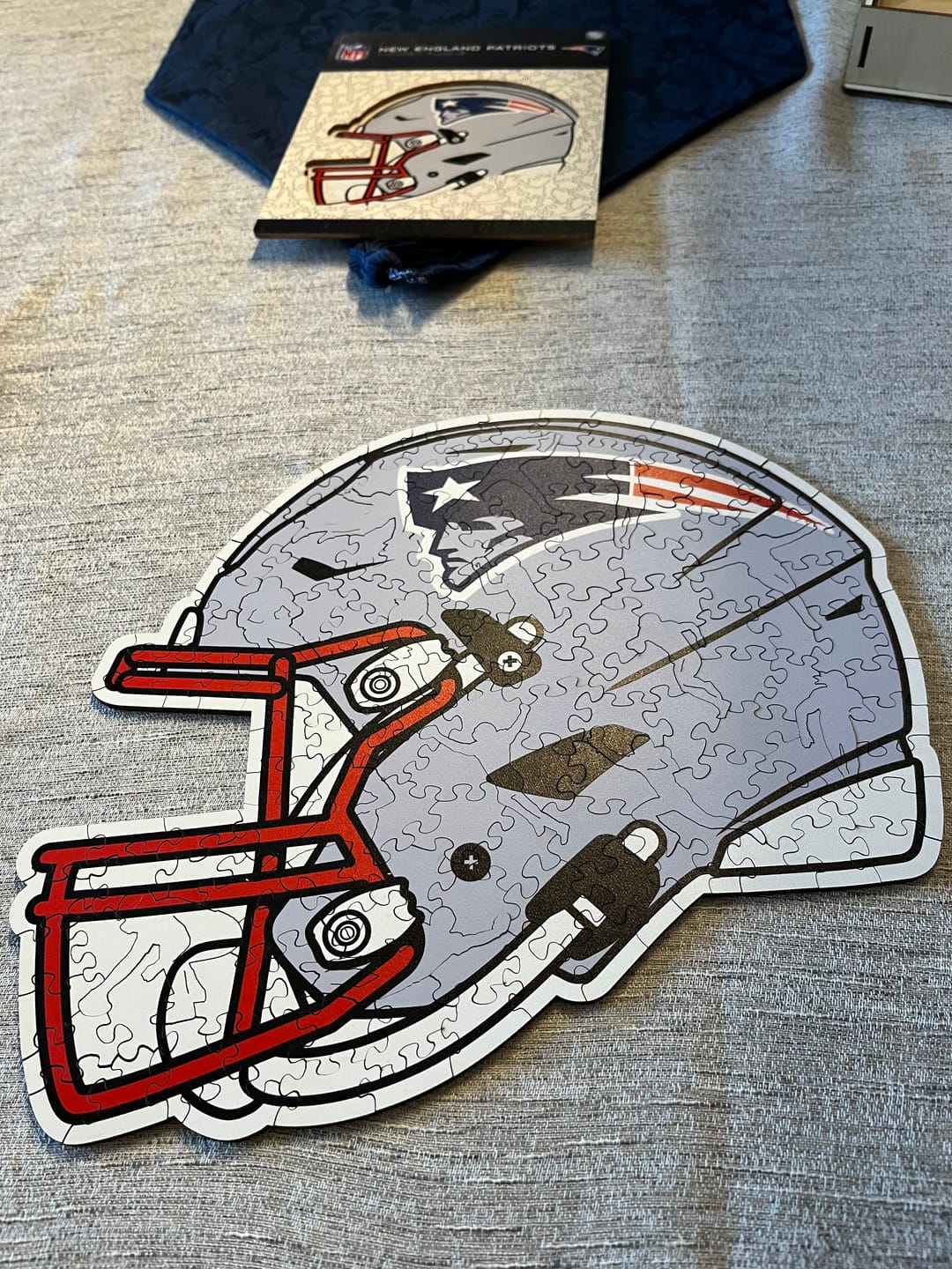 Customer photo review of New England Patriots™ Helmet - Wooden Puzzle