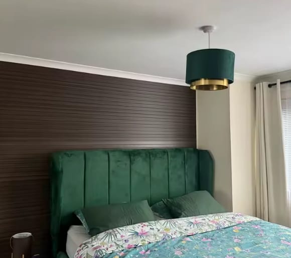 Customer photo review of CleanWall | Zelfklevende 3D Wandpanelen PVC Houtlook