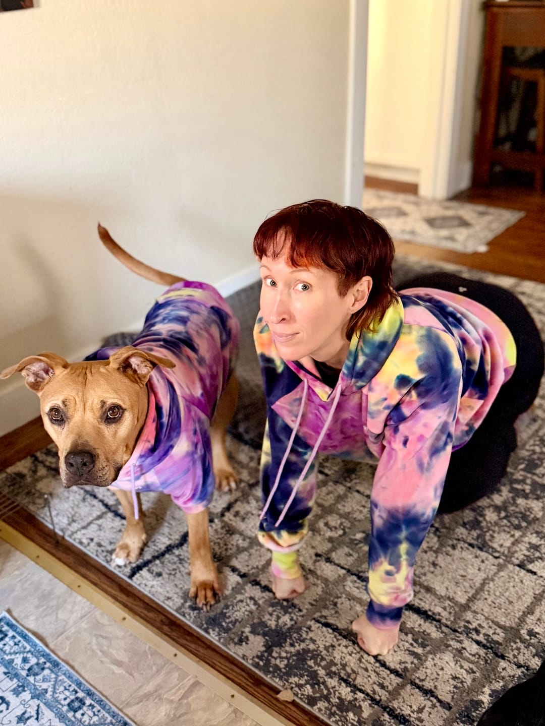 Customer photo review of Velvet Human Hoodie - Berry Lemonade