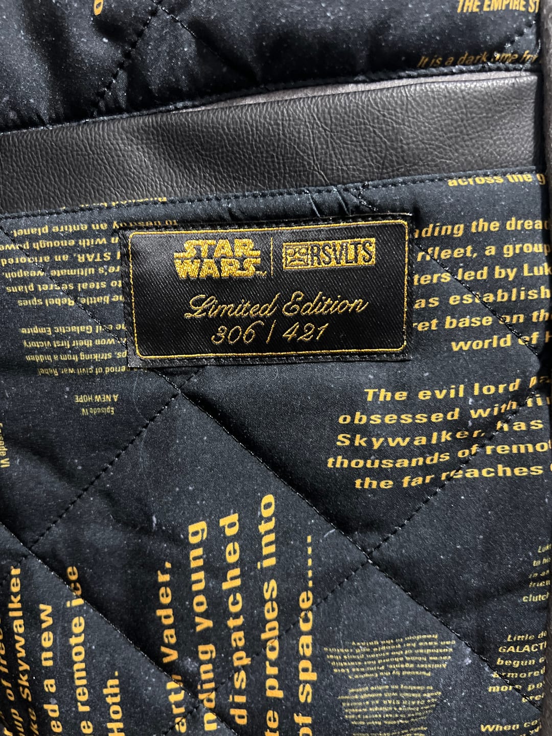 Customer photo review of Star Wars™ "A Long Time Ago...." – Limited-Edition Varsity Jacket