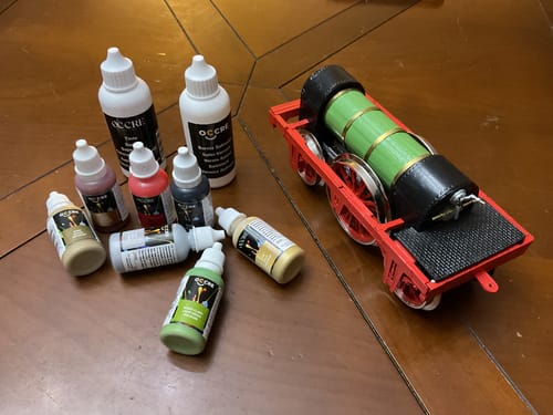 Reseña con foto de un cliente sobre Pack Pinturas Acrílicas Maqueta Adler
