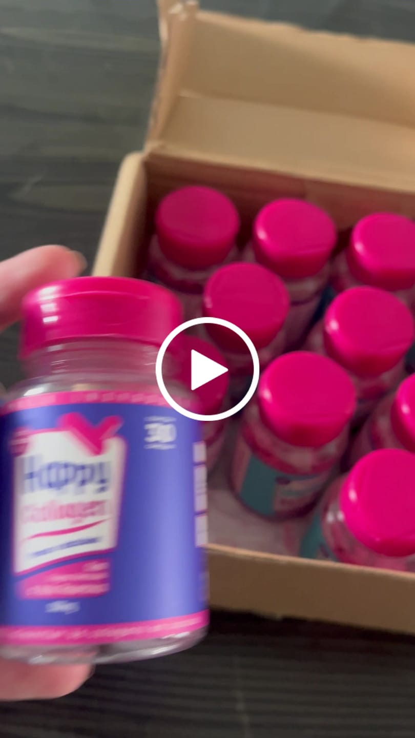 Customer video review of Happy Hair 6 Potes + 6 Potes Grátis + 2 Colágenos + 1 Melatonina (Total 15 Potes)
