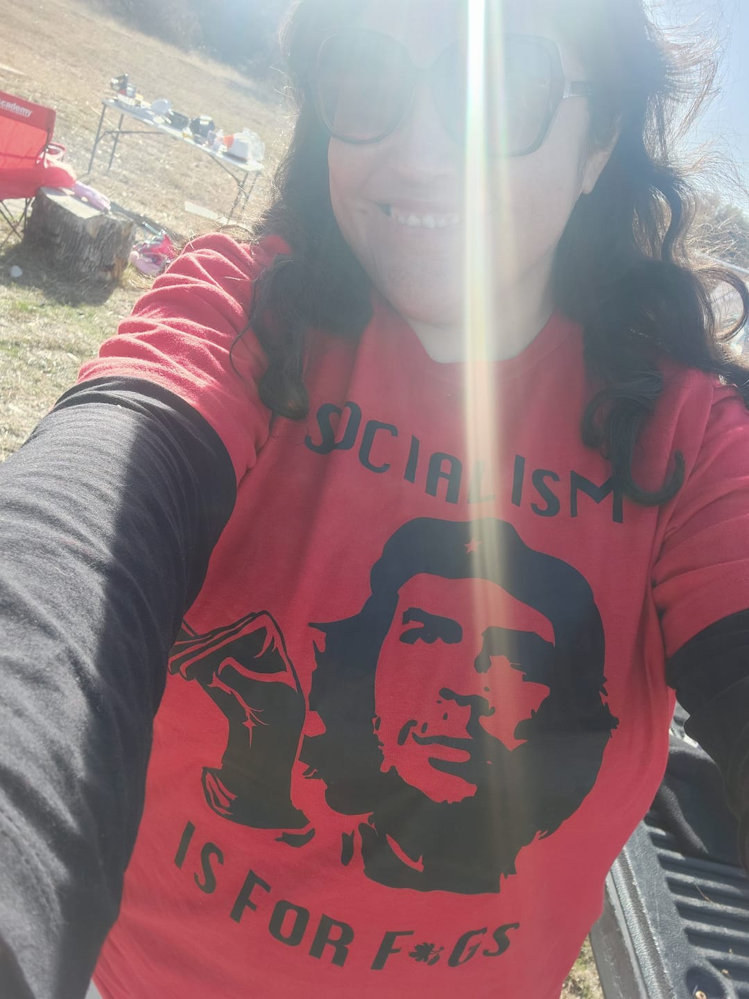 Customer photo review of Socialism is ... T-Shirt