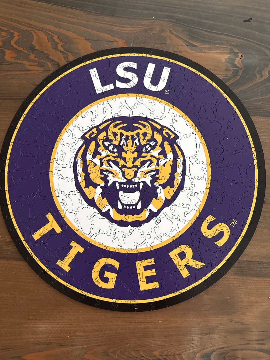 Customer photo review of Louisiana State University - Wooden Puzzle