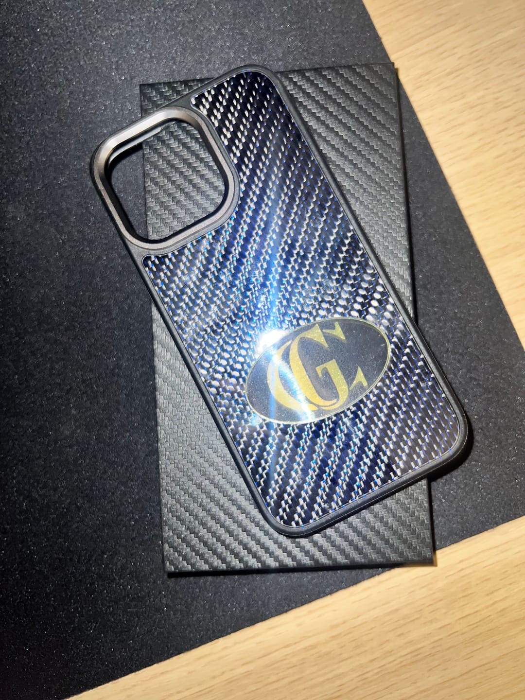 Customer photo review of Carbon Fiber Case Blue