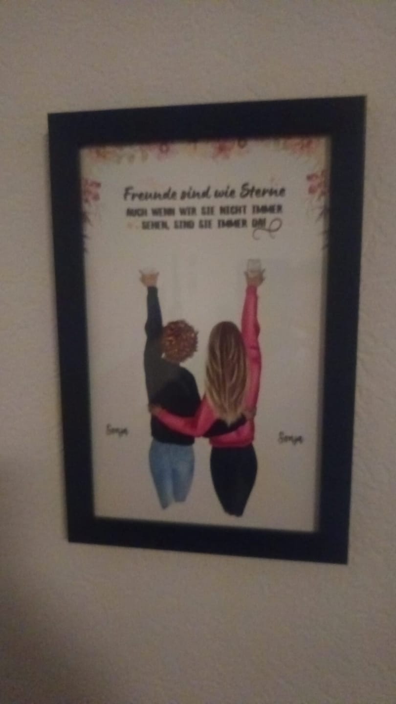 Customer photo review of Best Friends Forever - Personalisiertes Poster